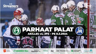 Bandyliiga 832024 4 välierä Akilles  JPS kooste [upl. by Ahsinrac]