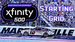 2024 Xfinity 500 Starting Grid [upl. by Ernesto605]