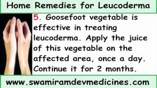 7 home remedies for Leucoderma are from swami Ramdevwmv [upl. by Eissel924]