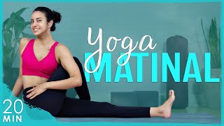 Yoga Matinal FORTALECENDO ALONGANDO e ENERGIZANDO o Corpo Todo [upl. by Itagaki]