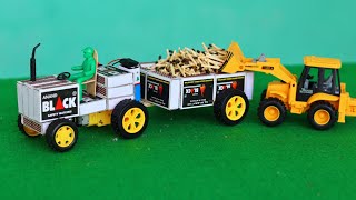 🚜 Tractor Kaise Banate Hain  How To Make A Tractor At Home  Machis Ki Gadi Banane Ka Tarika [upl. by Donaghue97]