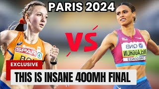 Epic Showdown Femke Bol Battles Sydney McLaughlinLevrone In Women’s 400mh Final  Paris 2024 [upl. by Novihc]