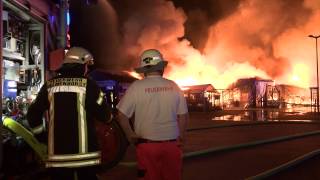 Großfeuer zerstört Einkaufszentrum in Delmenhorst [upl. by Ahcirt]