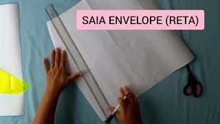 Molde da saia envelope Reta [upl. by Demott]