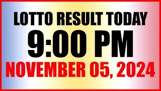 Lotto Result Today 9pm Draw November 5 2024 Swertres Ez2 Pcso [upl. by Vizza]