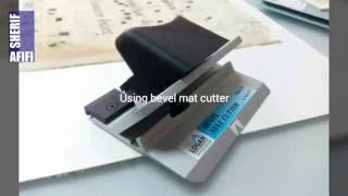 Using Bevel mat cutter [upl. by Alphonsa]