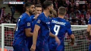 Borna Sosa GoalPoland vs Croatia 13 All Goals and Extended Highlights [upl. by Eirrotal264]