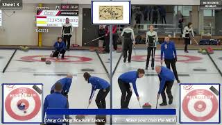 Jodi Vaughan vs Warren Cross  Draw 8  Curling Alberta Mixed Provincial Championship [upl. by Klapp549]