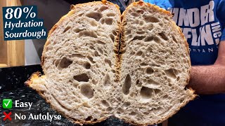 The EASIEST high hydration sourdough bread recipe on YouTube [upl. by Krebs866]