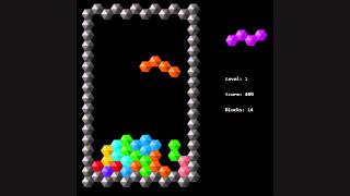 Hextris by Diggsey early gameplay footage  August 2012 [upl. by Mcquillin550]