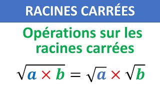 COURS Opérations sur les racines carrées ► Racines carrées  3ème année collège  3APIC Biof [upl. by Elkcim]