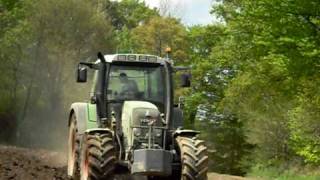 Fendt 412 Vario Tms Ploughing 2009 [upl. by Nomolas]