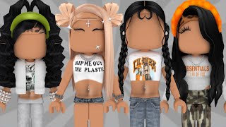 12 BADDIE roblox outfits w codes amp links ♡ [upl. by Sirrot]