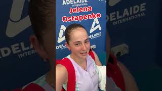 Tennis WTA Adelaide 2024 Jelena Ostapenko is in the semifinal shorts [upl. by Naujal]