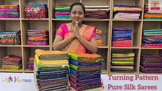 Turning Pattern pure silk sarees  Latest pure silk sarees designs  soft silk sarees with price [upl. by Tracie]