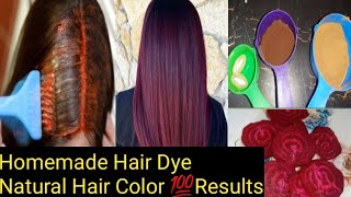 How To Make Burgundy Hair Colour At Home Naturally Beetroot Hair Dye at home [upl. by Akimahs]