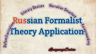 Russian formalist theory application [upl. by Mourant]