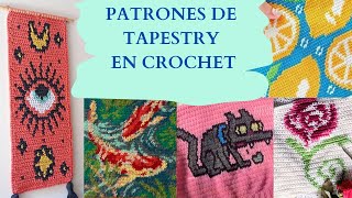 Patrones de crochet tapestry crochet crochetinstructions tipdetejido comotejer [upl. by Wilkie255]