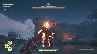 Assassins Creed Odyssey Steropes The Lightning Bringer Boss Fight 4K 60FPS [upl. by Eatnoid]