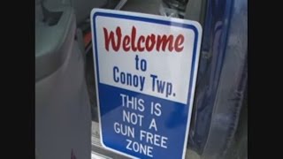 Officials put up not a gun free zone signs around town [upl. by Roux377]