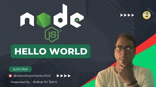 Nodejs Hello World Tutorial Creating Files Understanding Commands amp Using npm init  Beginners [upl. by Zelikow]