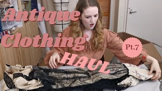 Antique Clothing MYSTERY Box Unboxing Part 7 of [upl. by Ieso332]