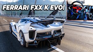 FORZA HORIZON 5  NEW Ferrari FXX K EVO Steering Wheel Gameplay 4K [upl. by Hartman]