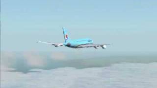 FS2004 Korean Air Airbus 380800 [upl. by Viki]