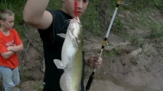 Catfishing Tips Channel Catfish from the bank with Secret 7 [upl. by Nikolia]