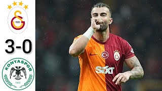 GALATASARAY 3  0 KONYASPOR I MAÇ ÖZETİ  2023  2024 SÜPER LİG [upl. by Carmel]