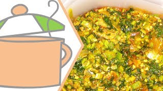 Nigerian Okra Soup  Flo Chinyere [upl. by Ajed]