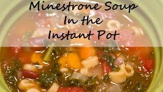 Instant Pot Minestrone Soup Recipe Easy and Fast Dinner [upl. by Urbana721]