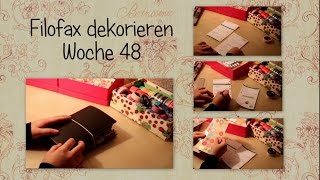 ✏ FILOFAX DEKORIEREN  Woche 48  Sassilee [upl. by Alberto]