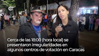 Se presentaron irregularidades en algunos centros de votación en Caracas [upl. by Carr]