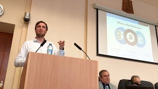 Jeremias Grenzebach Dentacoin at “Digital Economy” Conference Perm Russia [upl. by Mayhs]