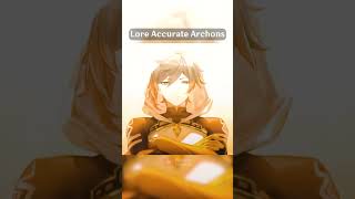 Genshin Impact Normal Archons Vs Lore Accurate Archons genshinimpact [upl. by Kaleena786]