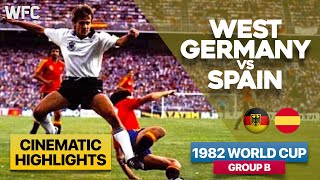 West Germany 21 Spain  1982 World Cup Group B Match  Highlights amp Best Moments [upl. by Brigitta389]