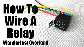 How To Wire An Automotive Relay Switch With Diagram 4 Pin [upl. by Meeker]