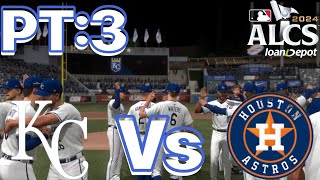 Royals Postseason Run PT3 Vs The Astros In the ALCS MLB The Show 24 [upl. by Lowry698]