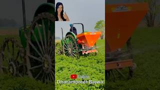 Fertilizer Spreader of SHAKTIMAN with JOHNDEERE tractor newsong kheti agriculture farming [upl. by Jocelin]