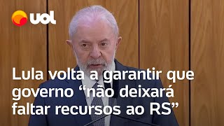 Lula sobre temporal no RS Nunca houve tanta chuva em um único lugar vamos recuperar os danos [upl. by Rosenberger]