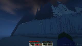 Travel to Ahtohallan  Frozen 2 terrain  in Minecraft [upl. by Latrell]