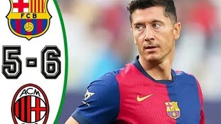 résumé Barcelone 22 Ac milan usa tour 2024 Highlights 56 [upl. by Ecidnarb275]