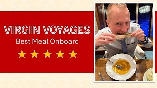 Virgin Voyages The Wake Steak and Seafood  Food and Restaurant Review Late 2023 [upl. by Templas]