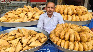 Samosa aur Kachori Halwai Recipe  Halwai ki Khasta Samose aur Kachori Recipe by Mubashir Saddique [upl. by Tenom]