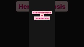 Hemochromatosis vs Hemosiderosis  Microlearning [upl. by Euh]