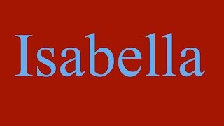 Isabellas Alphabet Song [upl. by Simpson]