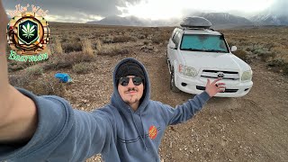 Winter Car Camping at Remote Hot Springs  Mammoth Road Trip Pt 15 [upl. by Starks]