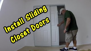 How to Install Sliding Closet Doors or Bypass Doors [upl. by Fridlund413]