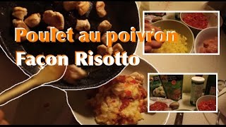 Recette du poulet au poivron façon Risotto avec le Thermomix [upl. by Mortensen]